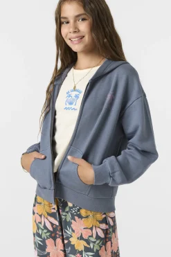 Girl's Barlow Zip Fleece - Slate | O'Neill