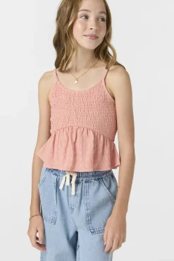 Girl's Bianca Sleeveless Top - Coral Haze | O'Neill