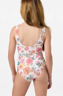 Girl's Camellia Floral Twisted One-Piece - Vanilla | O'Neill