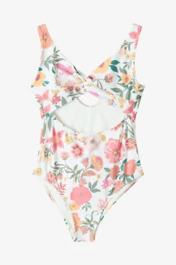 Girl's Camellia Floral Twisted One-Piece - Vanilla | O'Neill