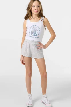 Girl's Gabi Stripe Beach Shorts - Hydrangea | O'Neill