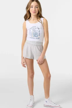Girl's Gabi Stripe Beach Shorts - Hydrangea | O'Neill
