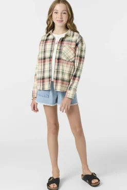 Girl's Leslye Long Sleeve Top - Tapioca | O'Neill