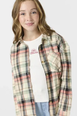 Girl's Leslye Long Sleeve Top - Tapioca | O'Neill