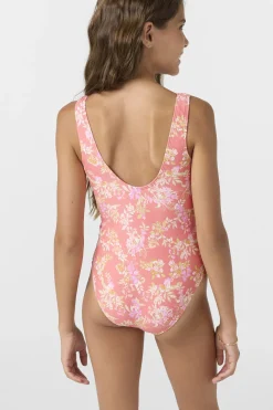 Girl's Nayomi Floral Classic One-Piece