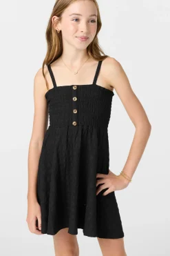 Girl's Shaena Short Dress - Black | O'Neill