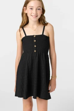 Girl's Shaena Short Dress - Black | O'Neill