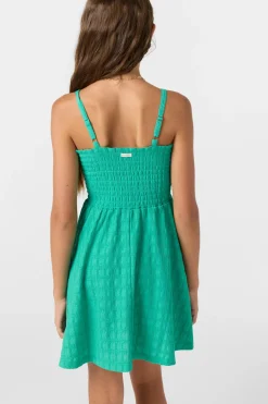 Girl's Shaena Short Dress - Peacock Green | O'Neill
