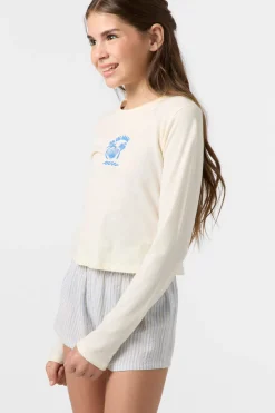 Girl's Shelly Long Sleeve Tee - Winter White | O'Neill