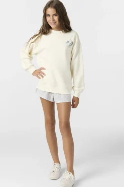 Girl's Skylar Crew Neck Fleece - Winter White | O'Neill
