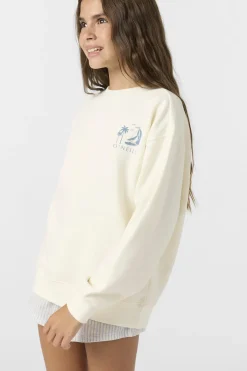 Girl's Skylar Crew Neck Fleece - Winter White | O'Neill