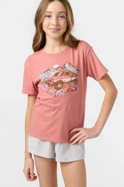 Girl's Sunset Crossing Tee - Desert Sand | O'Neill