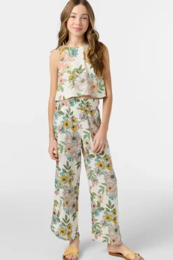 Girl's Torrie Pant Cara Floral - Winter White | O'Neill