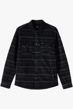 Glacier High Pile Overshirt Superfleece Standard Fit Long Sleeve Shirt - Black | O'Neill