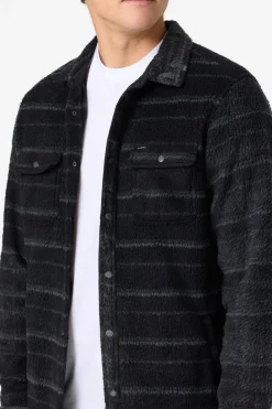 Glacier High Pile Overshirt Superfleece Standard Fit Long Sleeve Shirt - Black | O'Neill