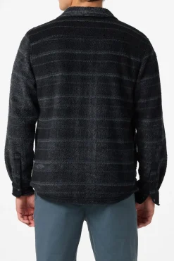Glacier High Pile Overshirt Superfleece Standard Fit Long Sleeve Shirt - Black | O'Neill