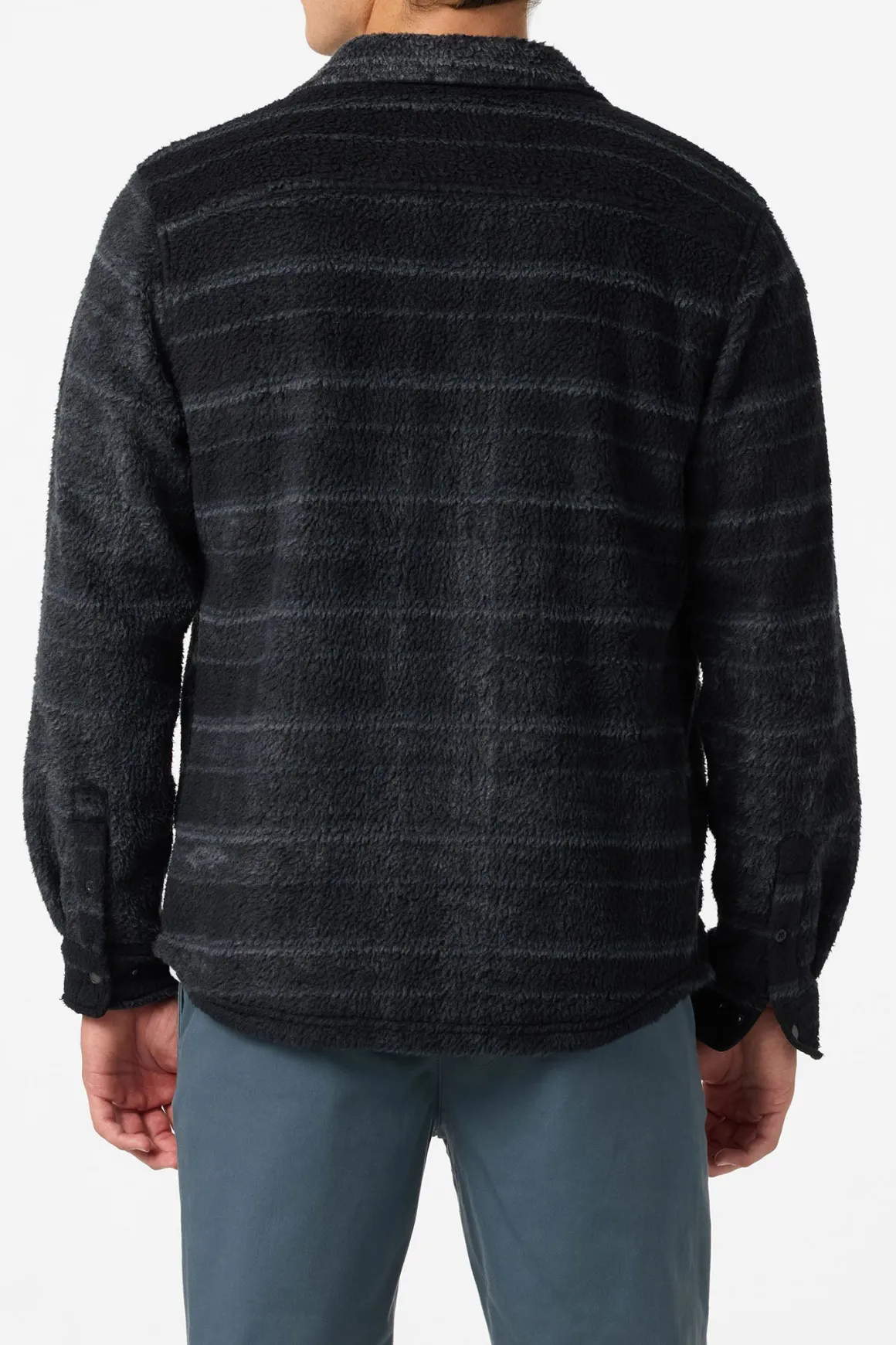 Glacier High Pile Overshirt Superfleece Standard Fit Long Sleeve Shirt - Black | O'Neill