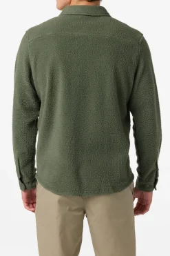 Glacier High Pile Overshirt Superfleece Standard Fit Long Sleeve Shirt - Dark Olive | O'Neill