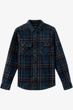 Glacier Plaid Superfleece Standard Fit Long Sleeve Shirt