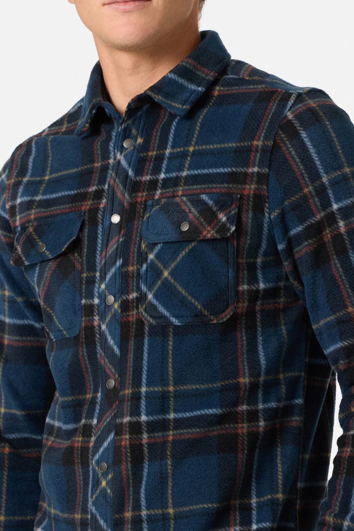 Glacier Plaid Superfleece Standard Fit Long Sleeve Shirt