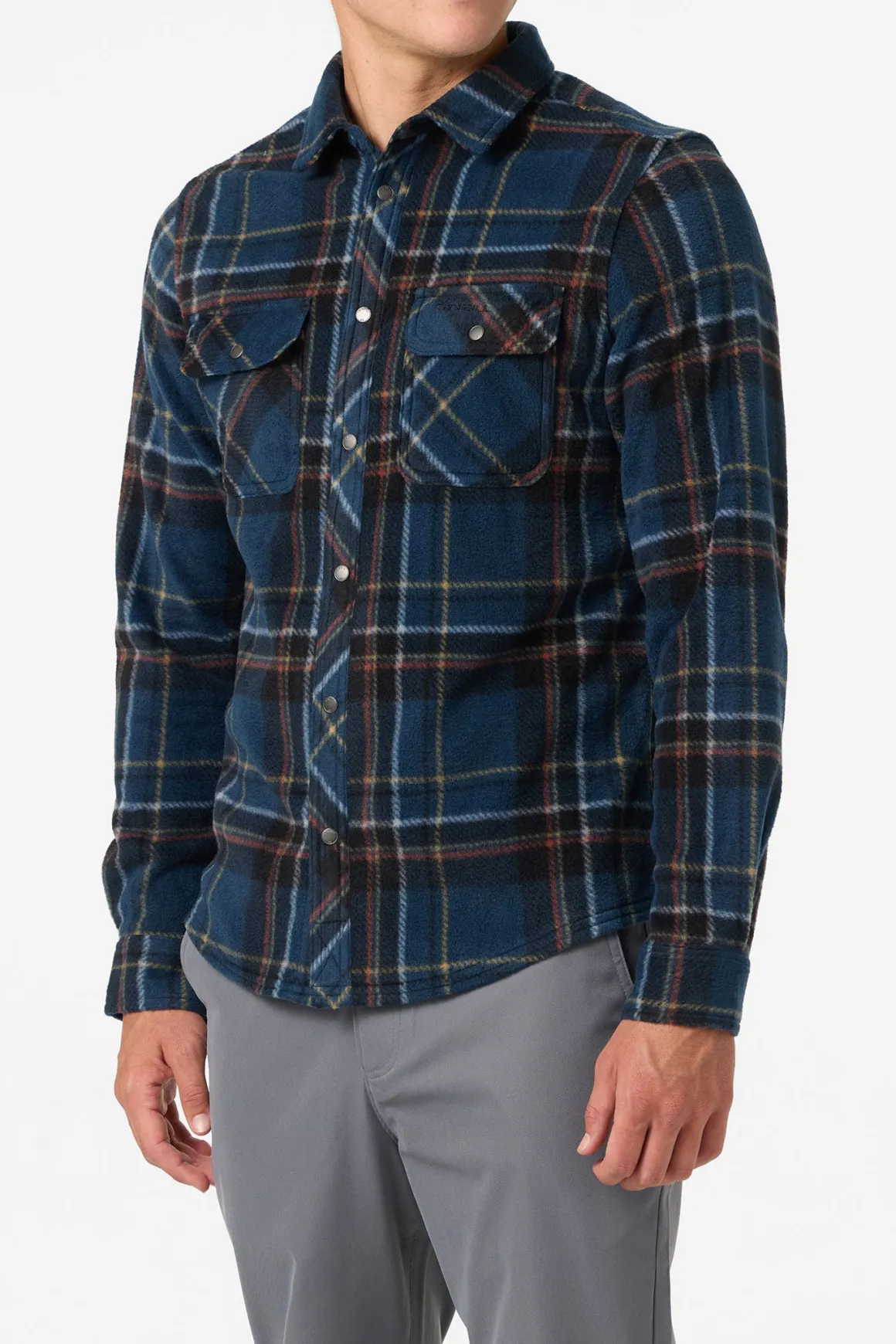 Glacier Plaid Superfleece Standard Fit Long Sleeve Shirt