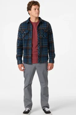 Glacier Plaid Superfleece Standard Fit Long Sleeve Shirt - Midnight Navy | O'Neill