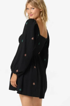 Gracyn Palm Short Dress - Black | O'Neill