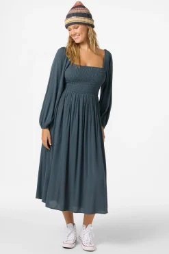 Gracyn Solid Midi Dress