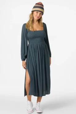 Gracyn Solid Midi Dress