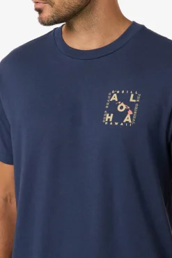 Hawaii Layout Classic Tee - New Navy | O'Neill