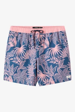 Hermosa Elastic Waist Lined 17" Swim Trunks Trunks - Vn Indigo | O'Neill
