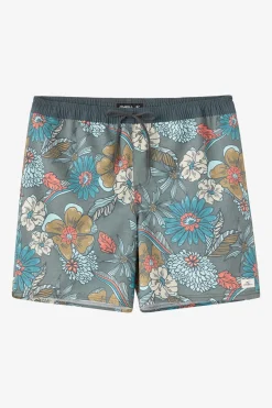Hermosa Elastic Waist Lined 17" Swim Trunks Trunks - Mulled Basil | O'Neill