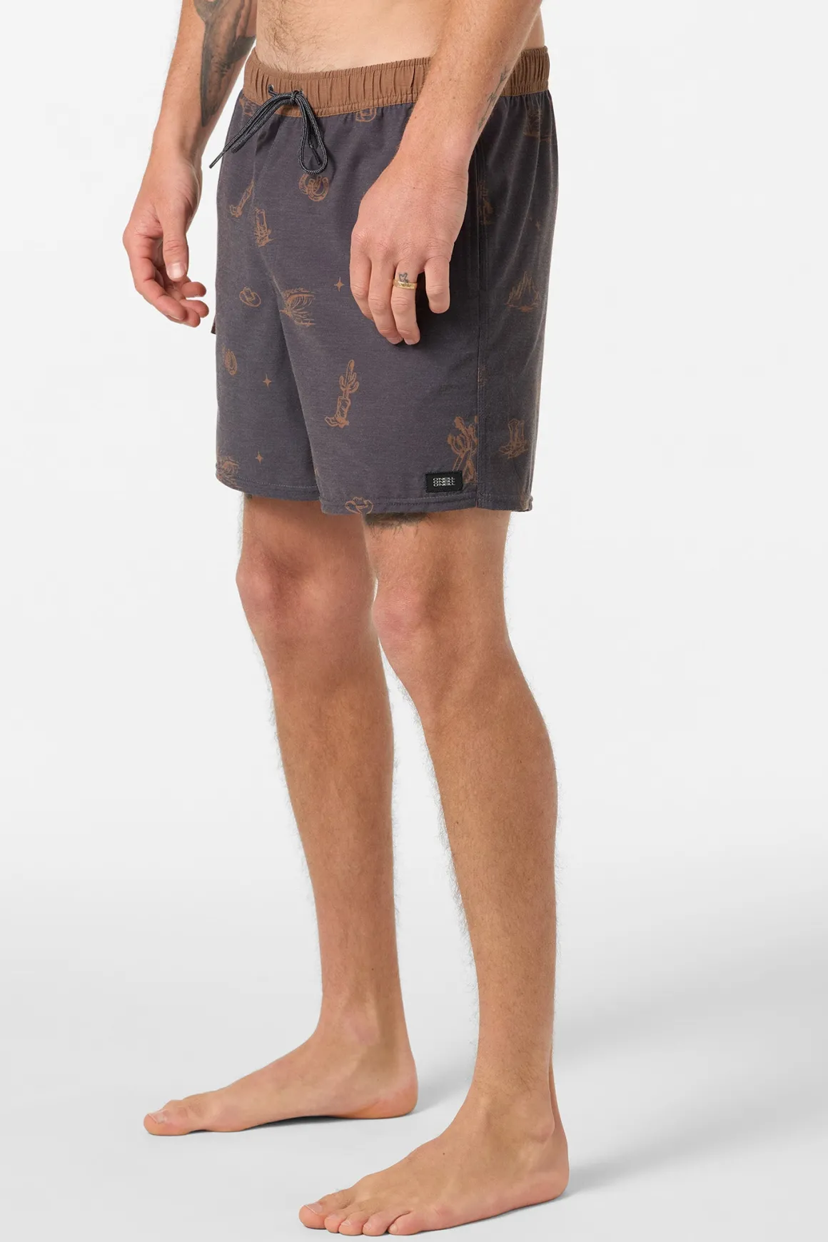 Hermosa Retro 17" Elastic Waist Swim Trunks Trunks - Phantom | O'Neill