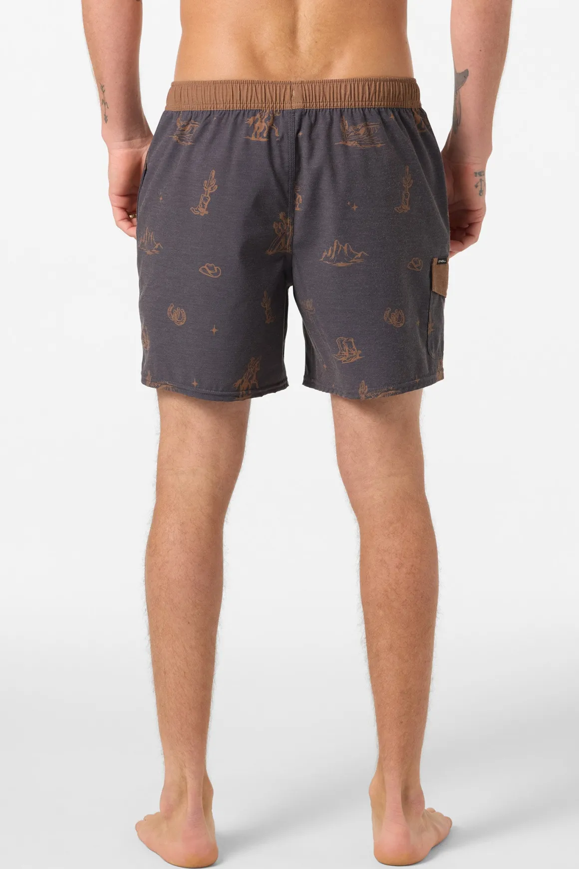 Hermosa Retro 17" Elastic Waist Swim Trunks Trunks - Phantom | O'Neill