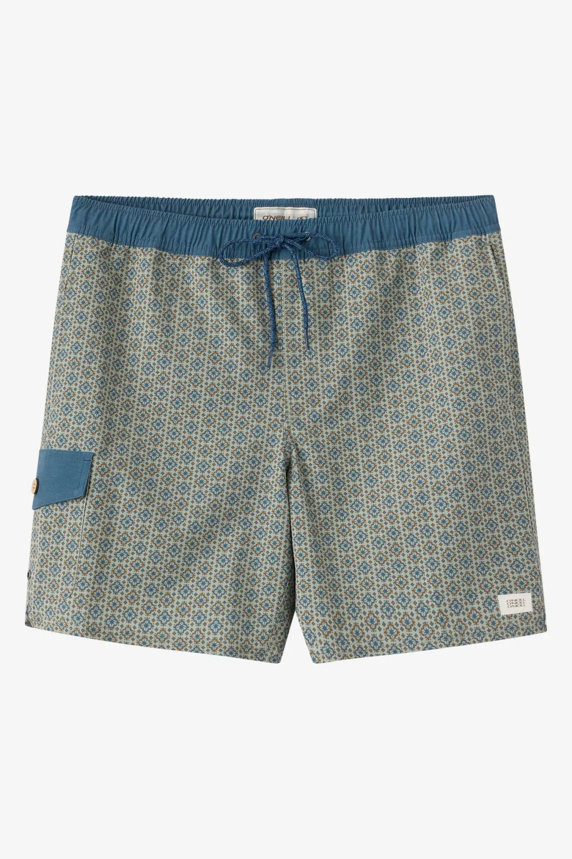 Hermosa Retro 17" Elastic Waist Swim Trunks Trunks - Seagrass | O'Neill