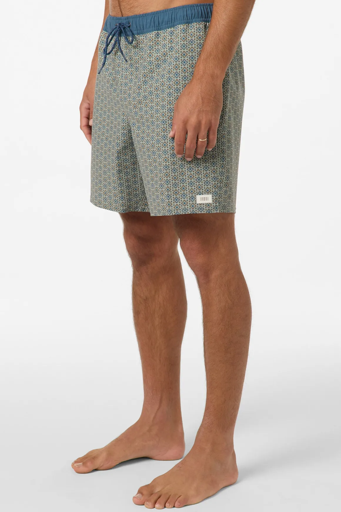 Hermosa Retro 17" Elastic Waist Swim Trunks Trunks - Seagrass | O'Neill