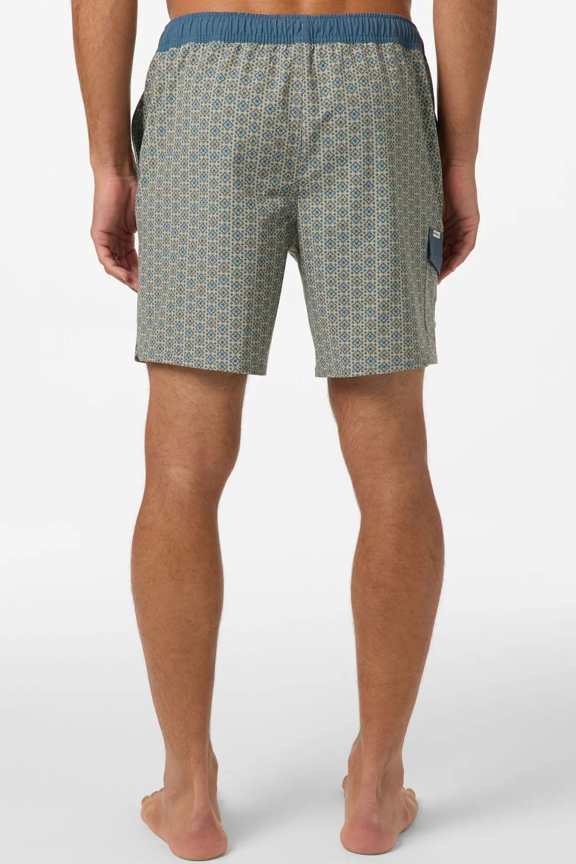 Hermosa Retro 17" Elastic Waist Swim Trunks Trunks - Seagrass | O'Neill