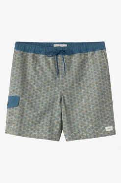 Hermosa Retro 17" Elastic Waist Swim Trunks