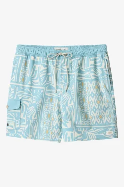 Hermosa Retro 17" Elastic Waist Swim Trunks