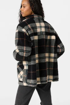 Huxlee Printed Jacket - Black | O'Neill