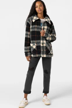 Huxlee Printed Jacket - Black | O'Neill