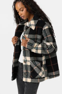 Huxlee Printed Jacket - Black | O'Neill