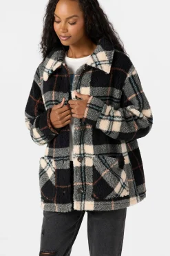 Huxlee Printed Jacket - Black | O'Neill