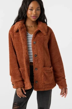 Huxlee Solid Jacket - Rustic Brown | O'Neill