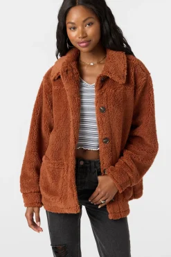 Huxlee Solid Jacket - Rustic Brown | O'Neill