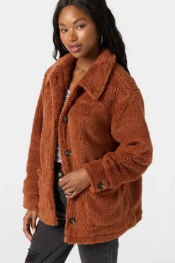 Huxlee Solid Jacket - Rustic Brown | O'Neill