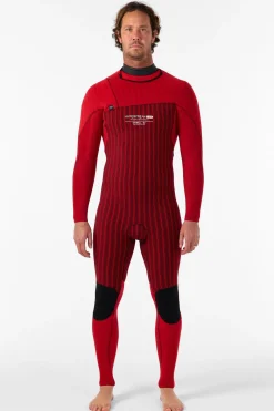 Hyperfreak Fire 4/3MM+ Chest Zip Full Wetsuit - Tempsteel/tempsteel | O'Neill