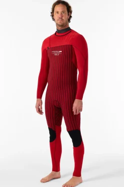 Hyperfreak Fire 4/3MM+ Chest Zip Full Wetsuit - Tempsteel/tempsteel | O'Neill