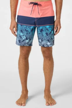 Hyperfreak Heat Block 19" Boardshorts - Peach Echo | O'Neill