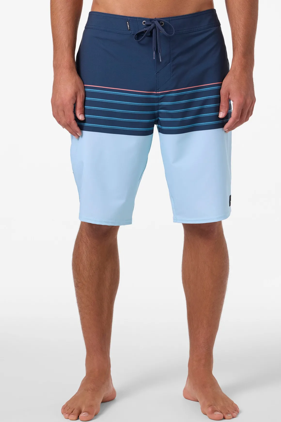 Hyperfreak Heat Stripe 21" Boardshorts - Midnight Navy | O'Neill